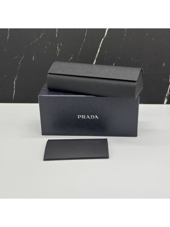 Prada PRA51V 1BC1O1 Women Silver Square Eyeglasses Authentic NEW main image 10
